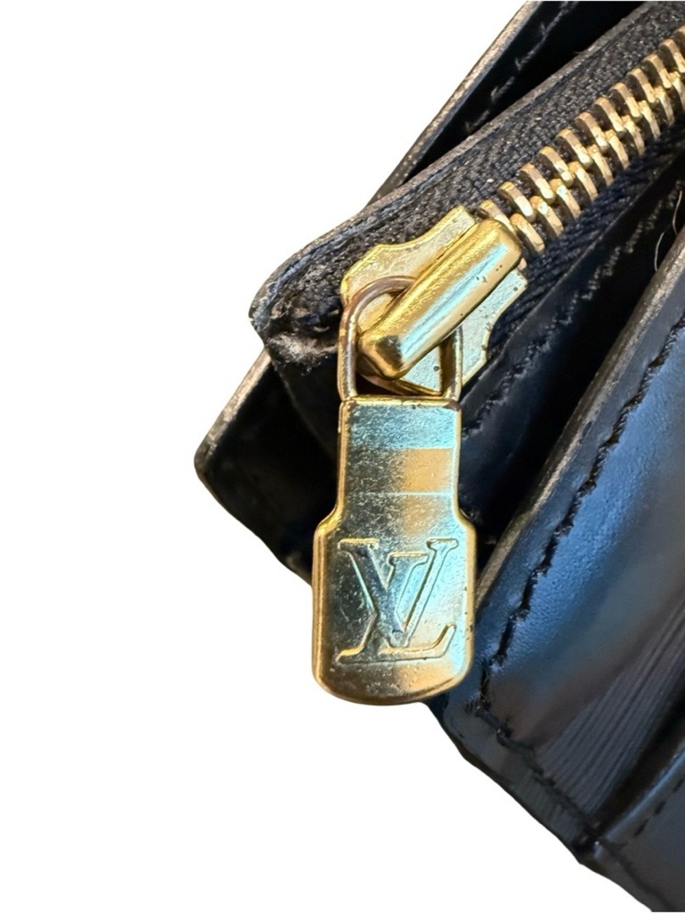 Louis Vuitton Riviera Epi Leather Black Top Handle Bag LV Vintage - Picture 12 of 12